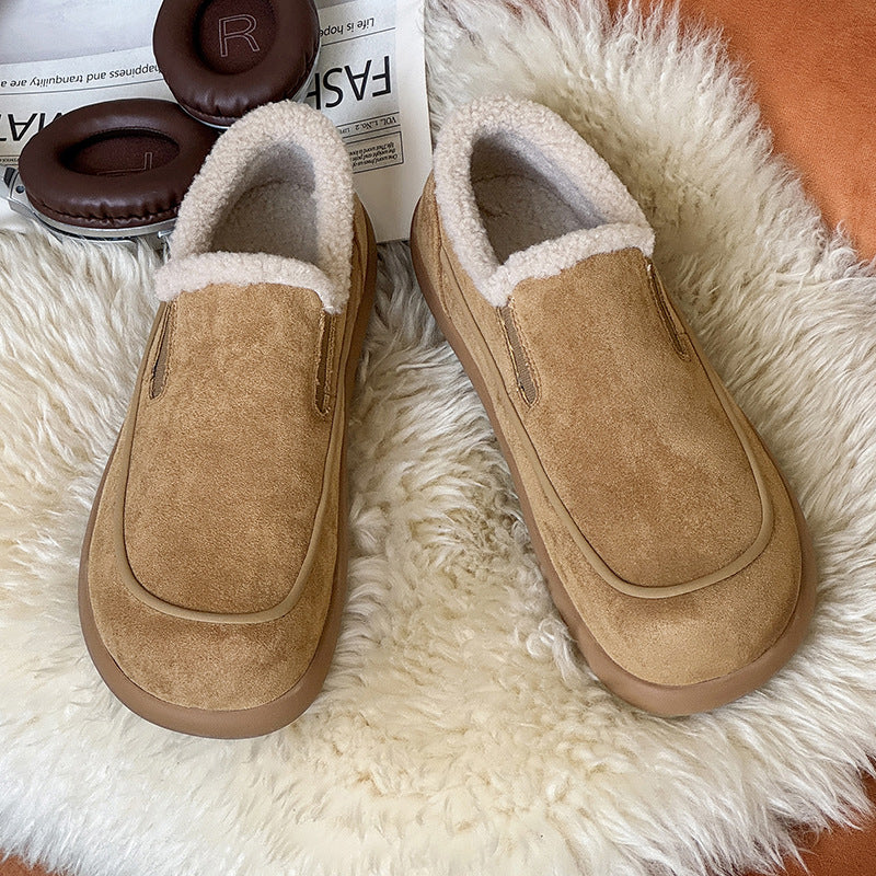 Fashion Trend Retro Daily Commute Leisure Slip-on Loafers/doug Shoes