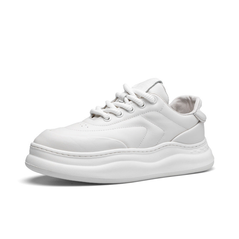 Men's Autumn Lightweight Platform White Sports Casual Shoes