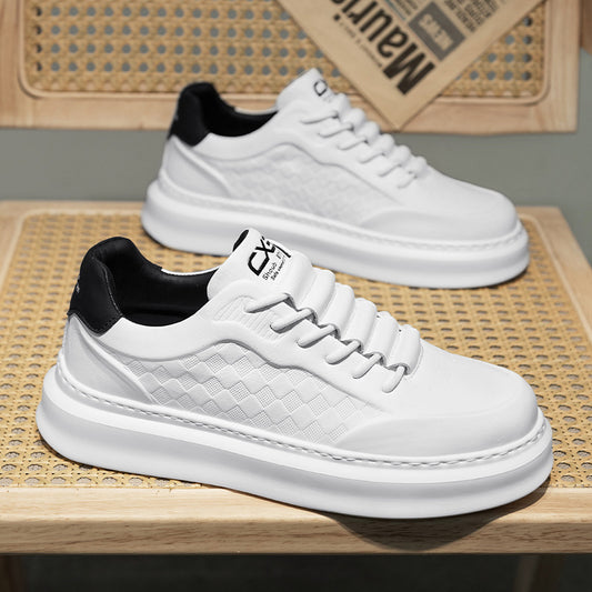 Men's Daily Versatile Skateboard Platform Sports High Sneakers