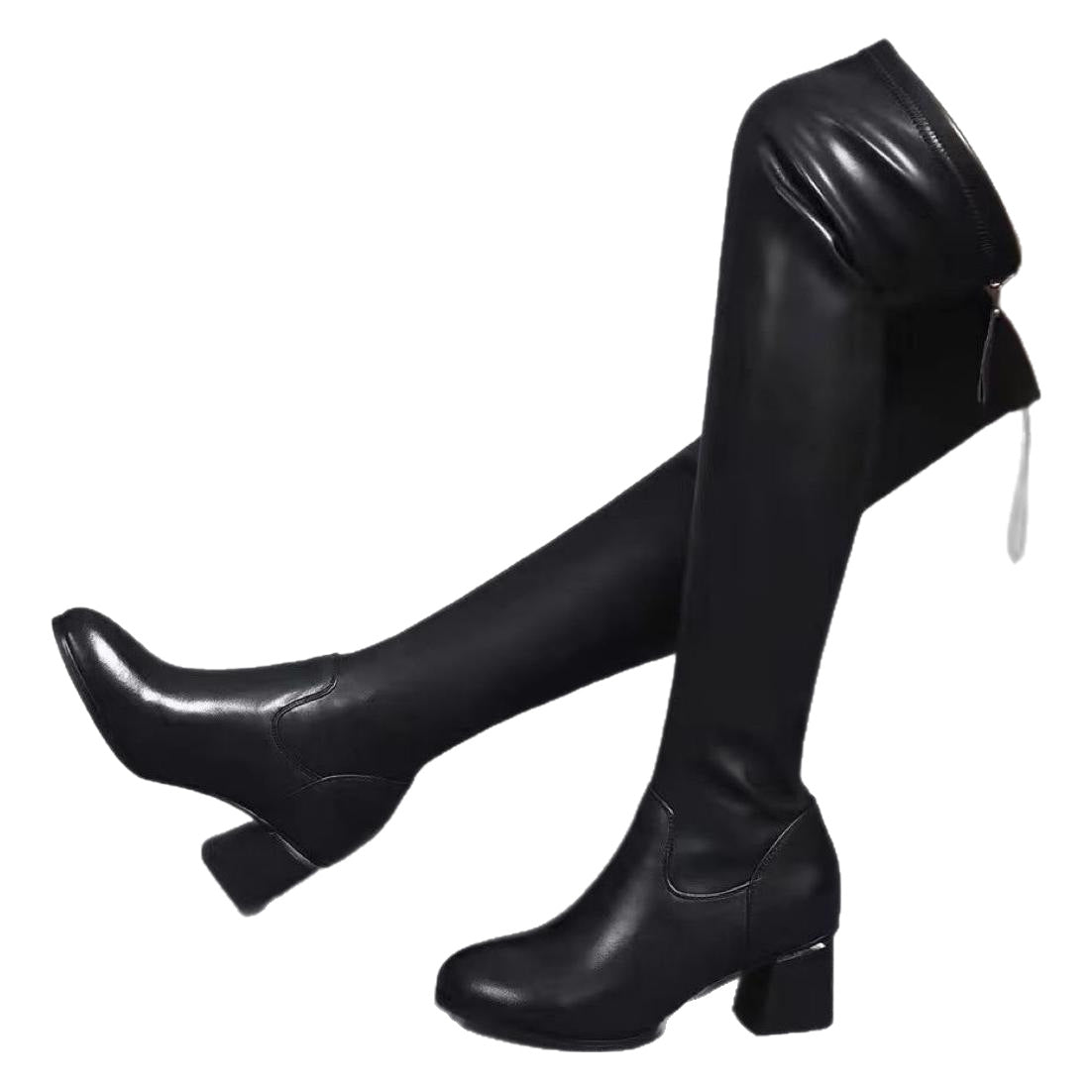 Women's High Genuine Long Skinny Autumn Stretch Women's Leather Boots