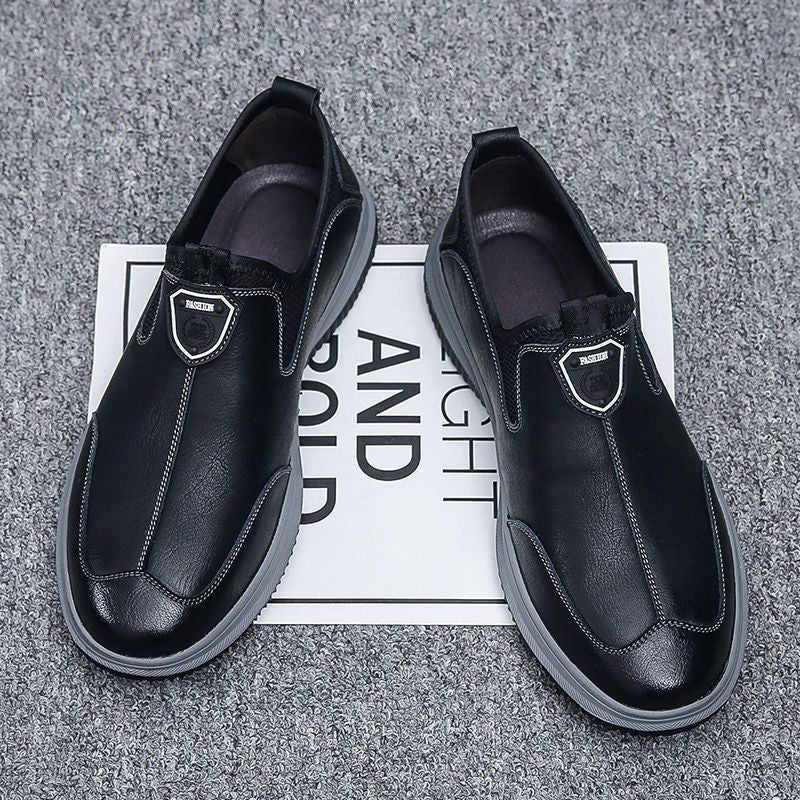 Men's Autumn Fashion Trendy Comfortable One Pedal Leather Shoes