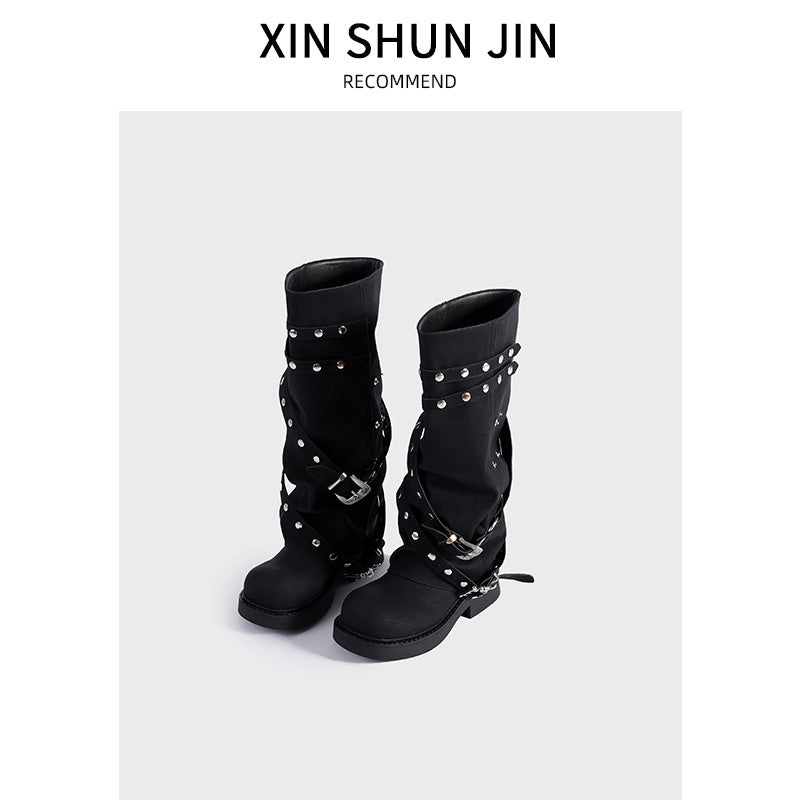 Women's Pants Autumn Retro Round Head Niche Women's Shoes