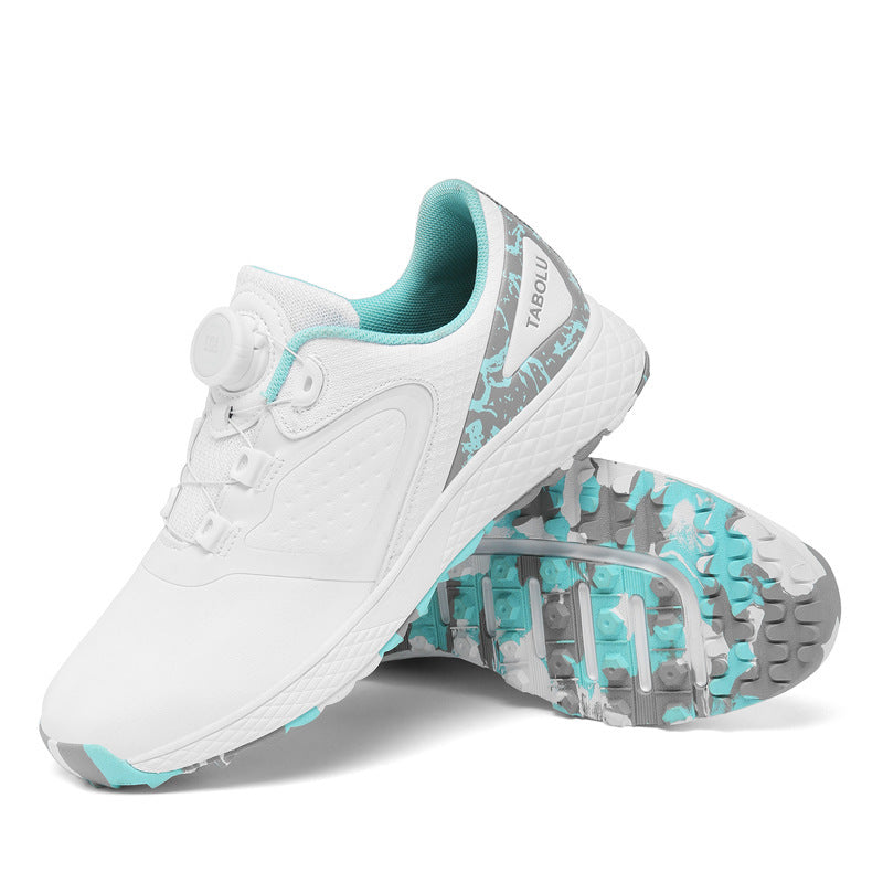 Women's & Men's Couple Comfortable Waterproof Automatic Knob Retractable Sneakers