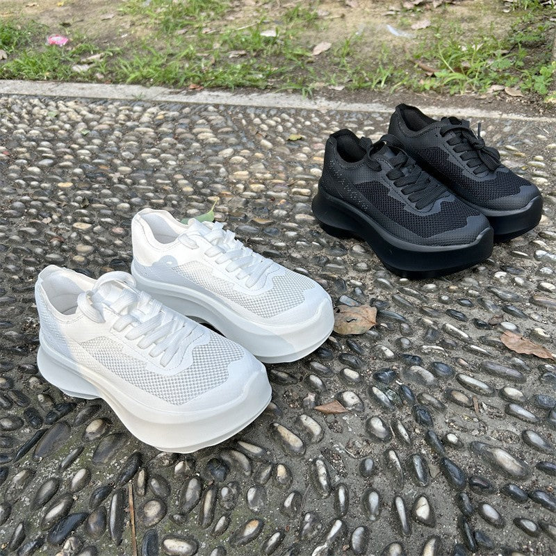 Platform Dad Spring Breathable Versatile White Women's Sports Shoes