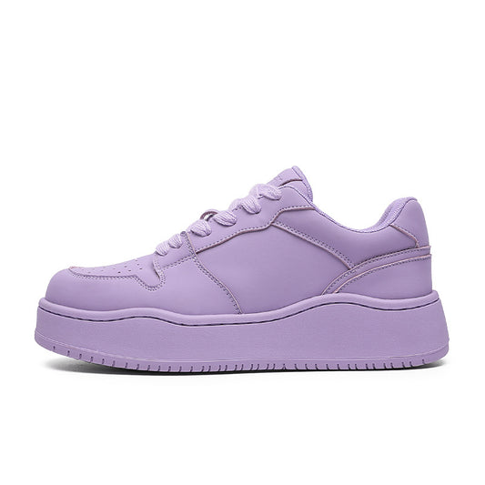 Women's Dopamine Small Height Increasing College Style Fashion Trend Girly Candy Women's Board Shoes