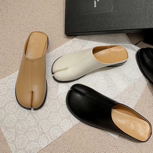 Deep Mouth Slip-on Outdoor Mules Semi Back Empty Loafers