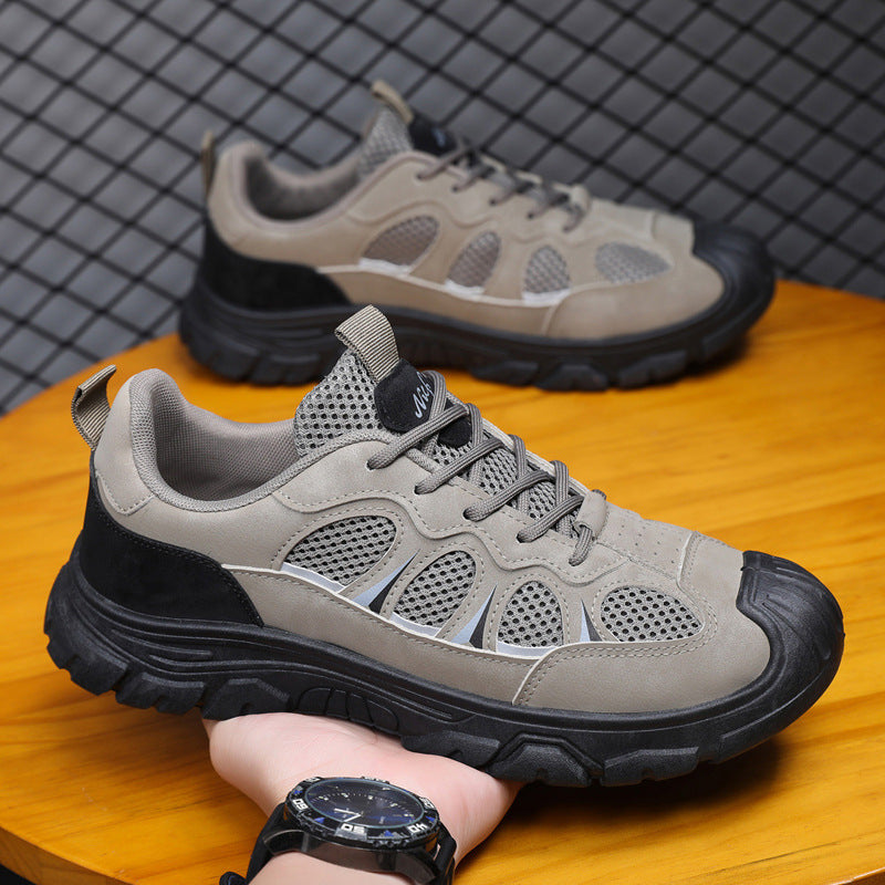 Men's Outdoor Sports Thick Bottom Hollow Breathable Casual Shoes