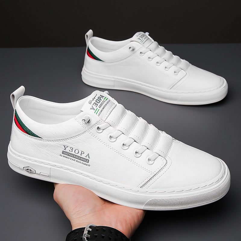 Men's Summer Trendy Sports White Flat Slip-on Casual Shoes