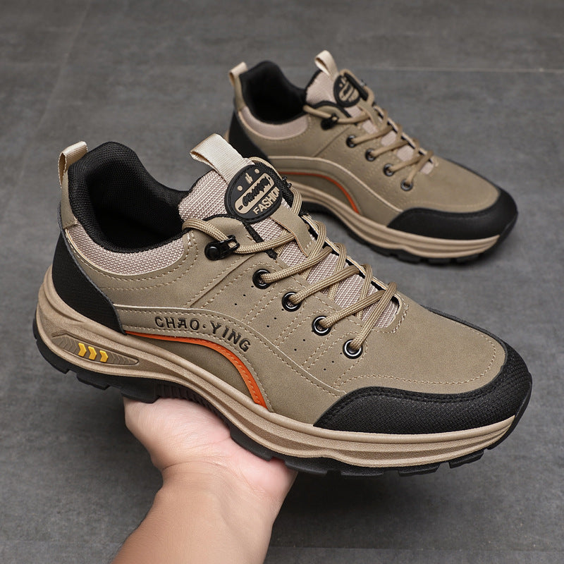 Men's Single Cotton Hiking Labor Protection Waterproof Casual Shoes