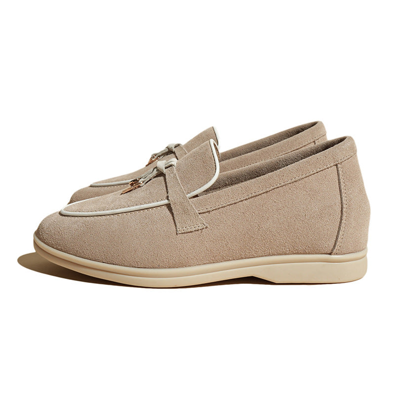 Women's Bottom England Style Comfortable Slip-on With Loafers