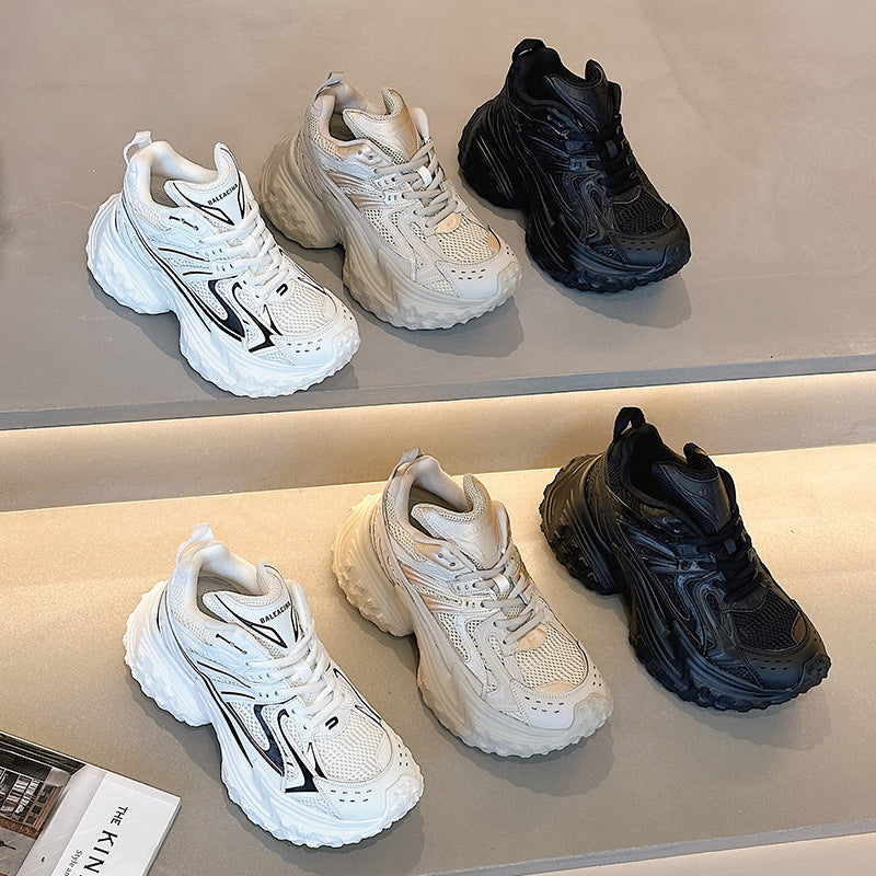 Women's Innovative Breathable Clunky Versatile Lovers Sneakers