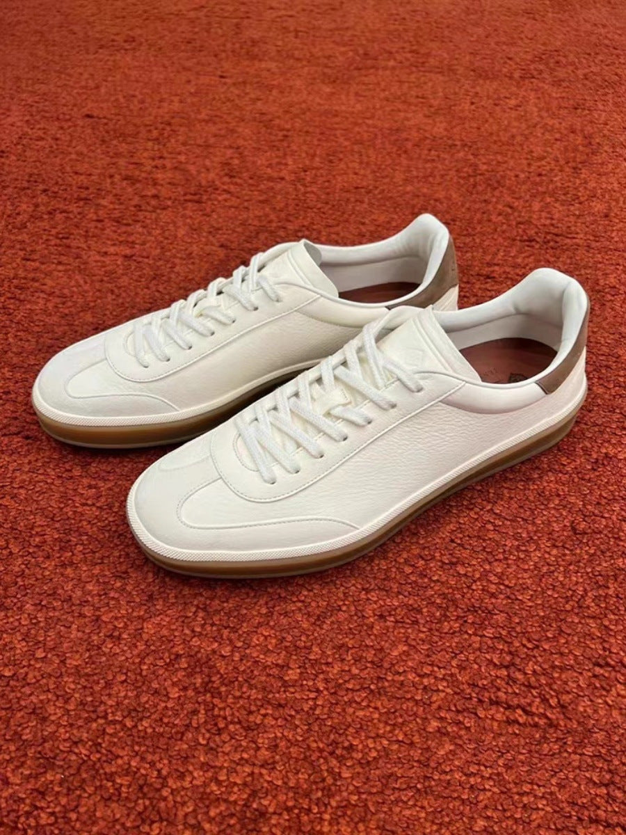 Men's German Training Cowhide Suede Platform Casual Shoes