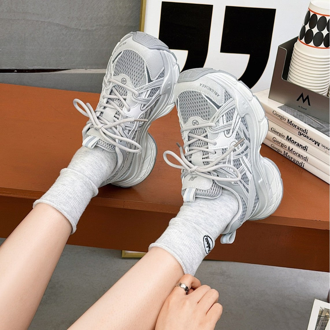Women's Platform Dad Early Autumn Portable Height Women's Sports Shoes