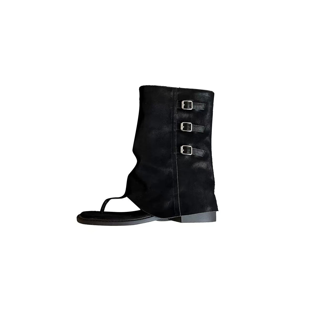 Women's Square Toe Open Summer Belt Buckle Fashion Hot Temperament Pants Sandals