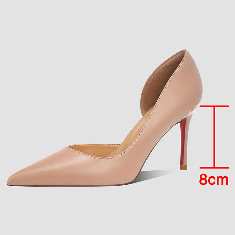 Empty High Pointed Toe Low-cut Adult Lady Like Woman Stiletto Heels