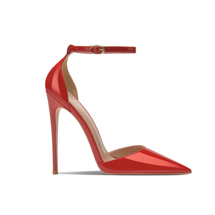 Women's Pointed Toe Shallow Mouth Stiletto High Heeled Sandals