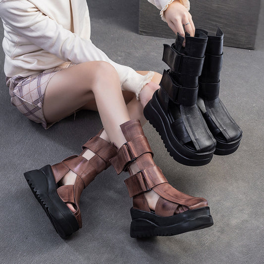 Women's Suddenly Increased British Style Roman Fashion Platform Sandals