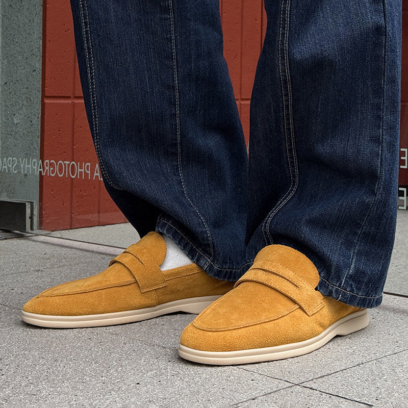 Men's Suede Soft Bottom Slip-on Lazy Leisure Casual Shoes