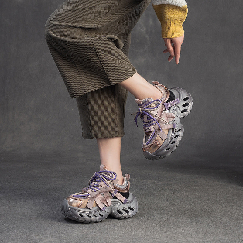 Women's Comfortable Small Height Increasing Daddy Light Women's Casual Shoes