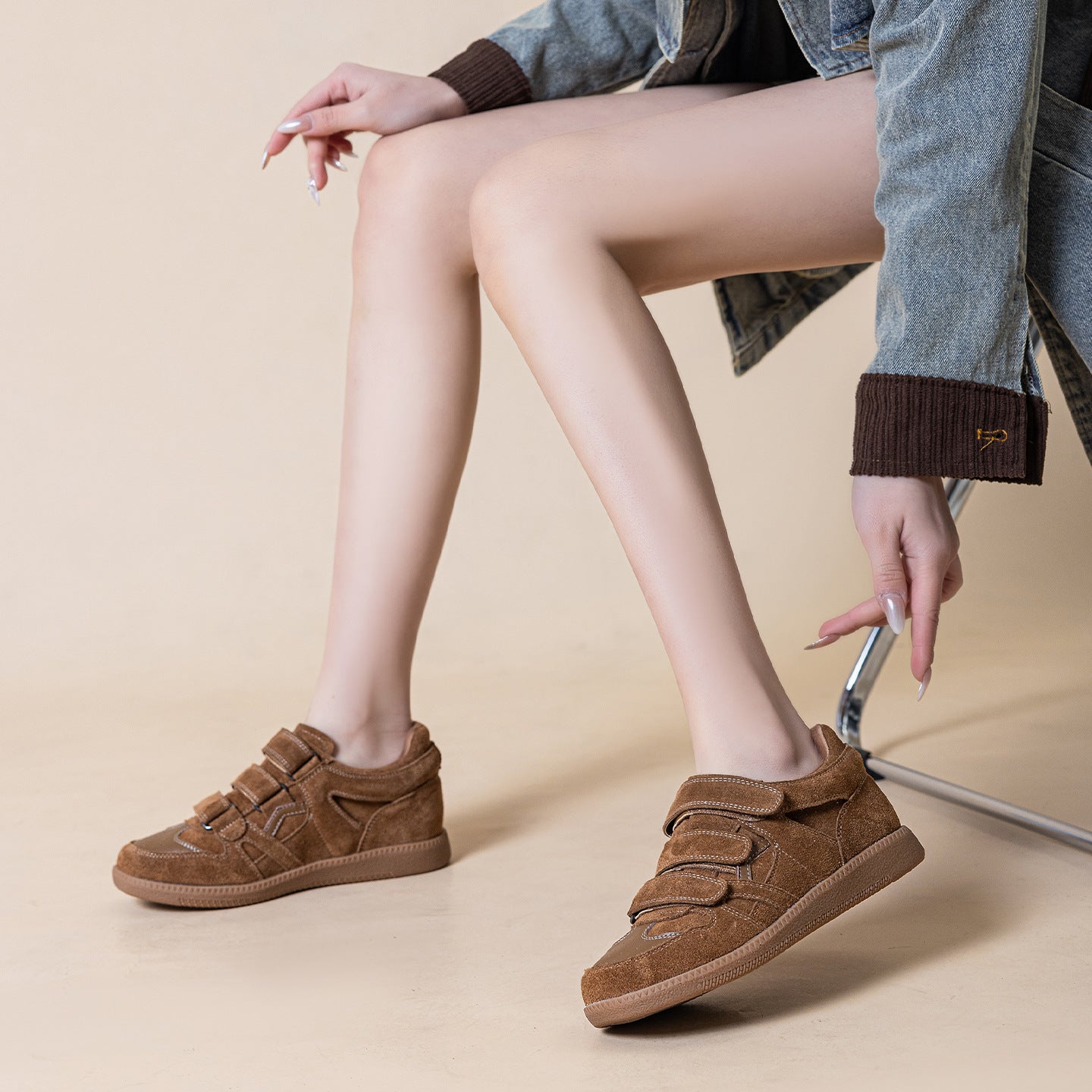 Women's Training Spring Height Increasing Leisure Retro Sports Women's Casual Shoes