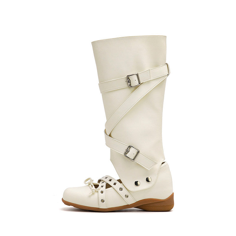 Women's Matte Chronicle Spring Ballet Shallow Mouth Mary Slippers
