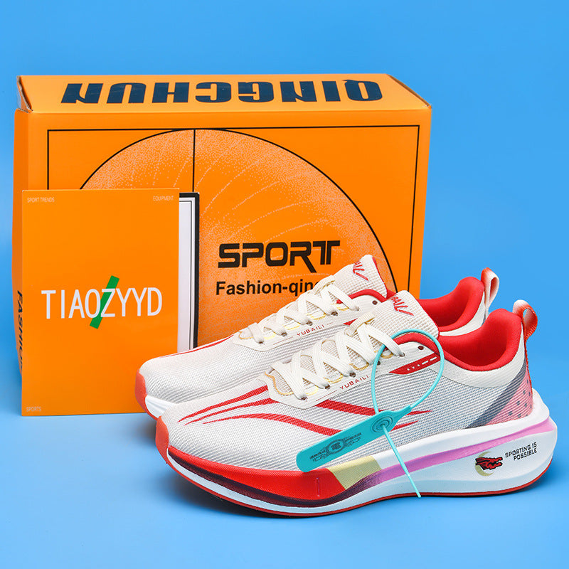 Women's & Men's Running Carbon Plate Shock Absorption Racing Flying Sneakers
