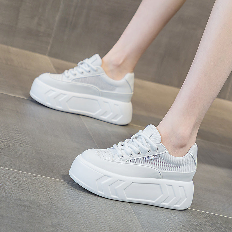 Women's Height Increasing Insole Bread Spring Platform Small Women's Casual Shoes