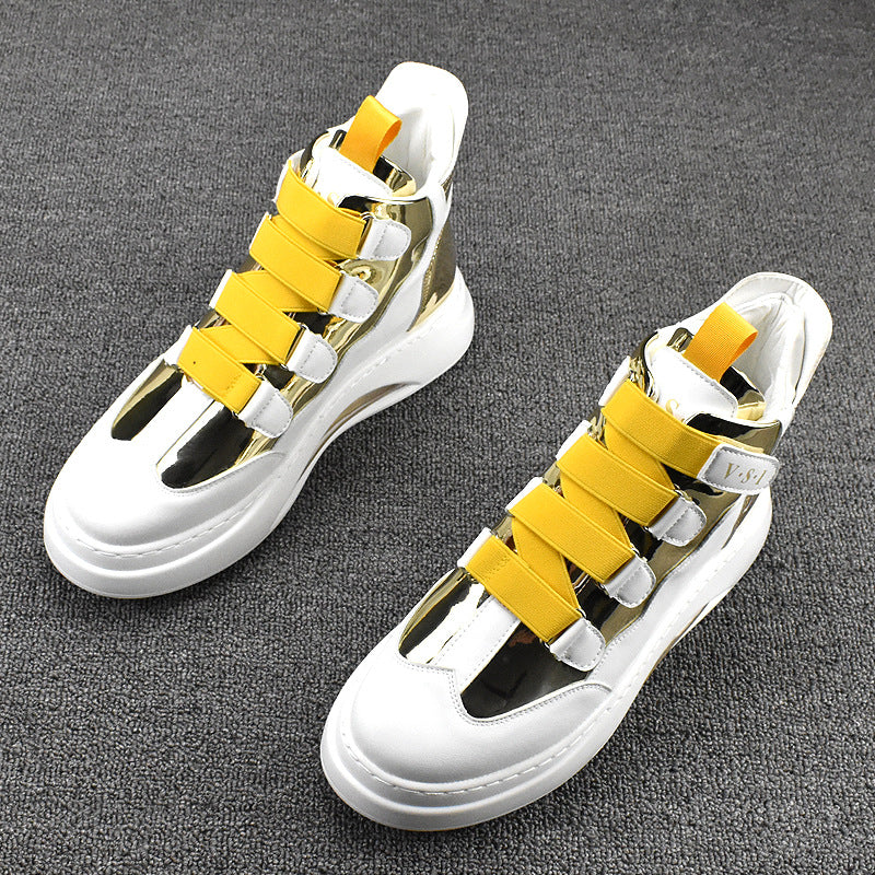 Breathable Trendy Korean Board Sports White Casual Shoes