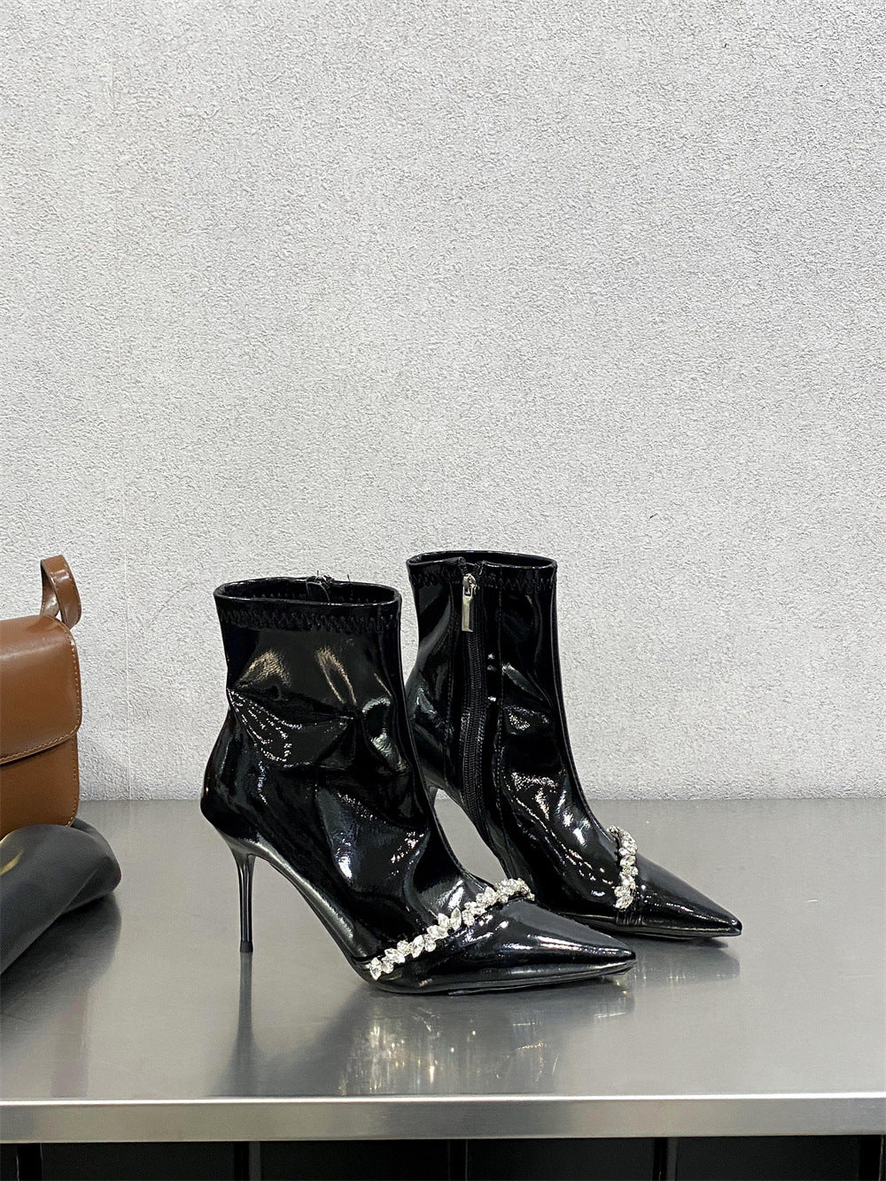 Bootie Pointed Stiletto Single Sexy Korean Heels