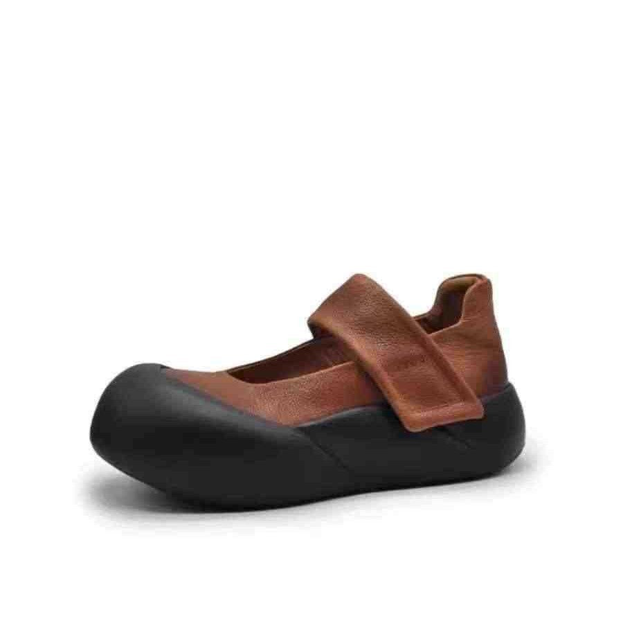 Women's Shallow Mouth Pumps Vintage Mary Jane Design Sense Niche Big Women's Casual Shoes