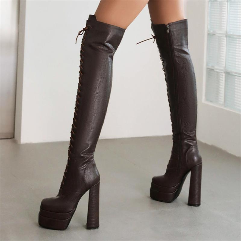 Women's Winter Thick Bottom Side Zipper Boots
