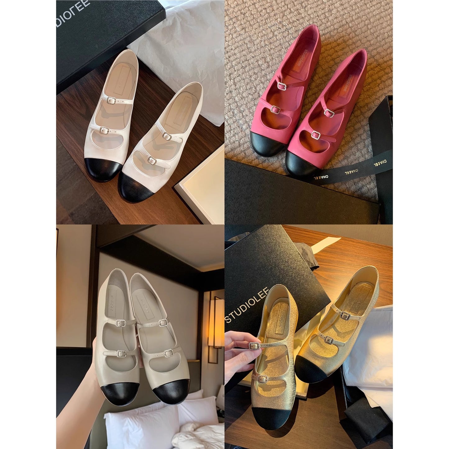 Women's & Men's Mom Round Toe Vintage French Flat Low-cut Men's Shoes