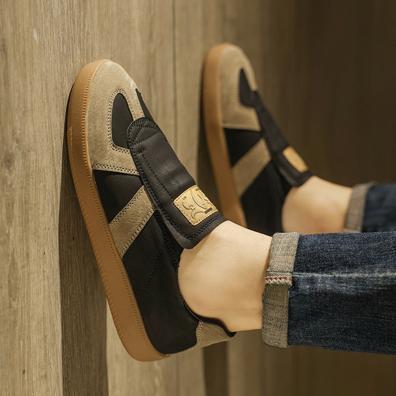 Men's Autumn Slip-on Lightweight Soft Sole Easy Wear Sports Moral Men's Shoes