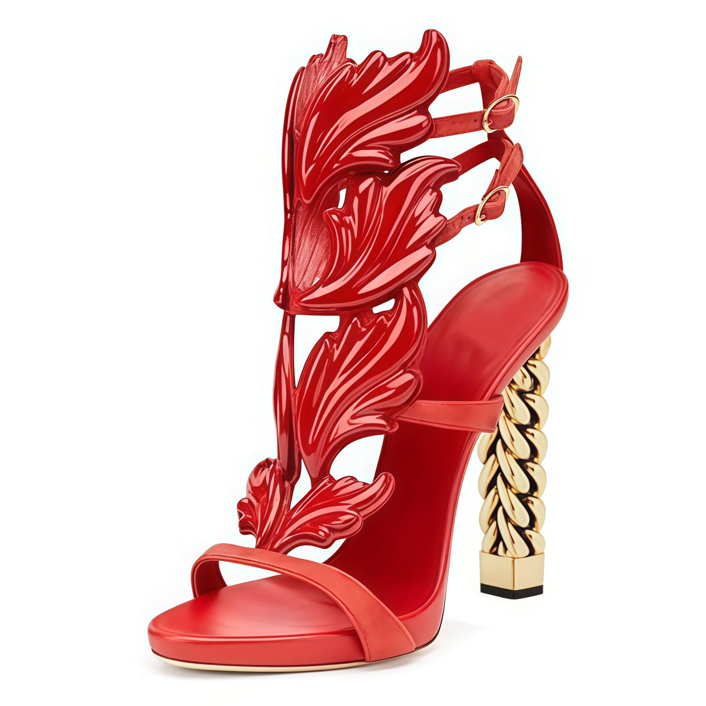 New Women's Runway Leaves Summer Roman Women's Fashion Shoes