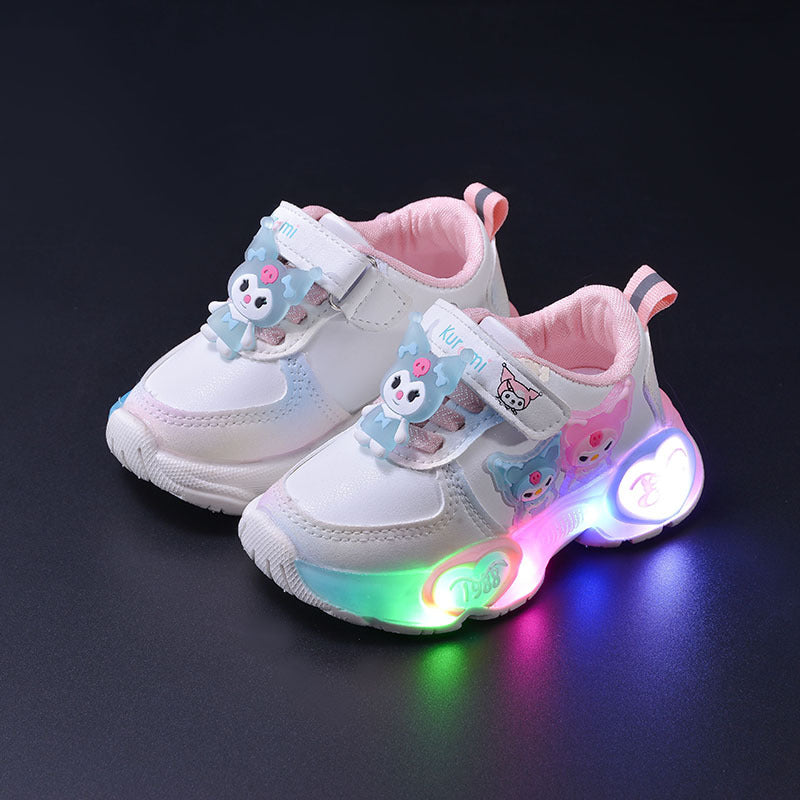 Children's Clow Bright Light Soft Bottom Luminous Kid's Sneakers