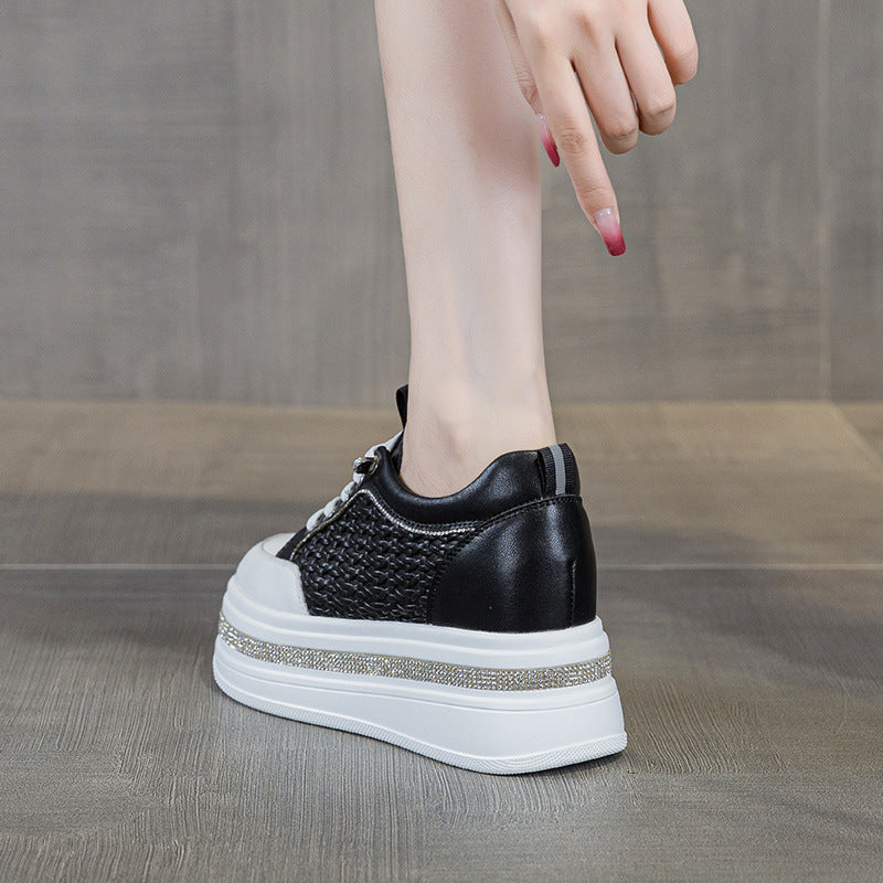 Bottom Beads Background Rhinestone Heightened Easy Women's Casual Shoes