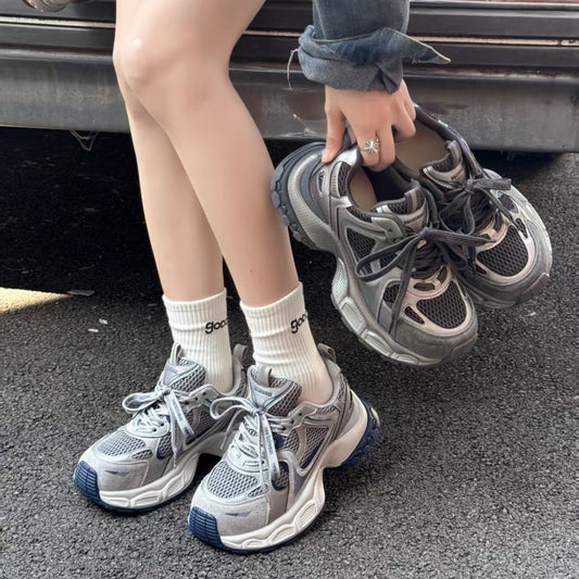 Women's Dad Thick Bottom Suction Mold Versatile Women's Sports Shoes