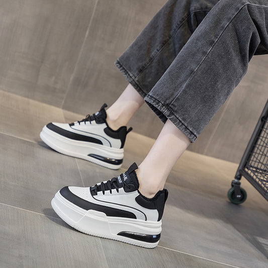 Women's White Autumn Korean Style Niche Fashion Casual Shoes