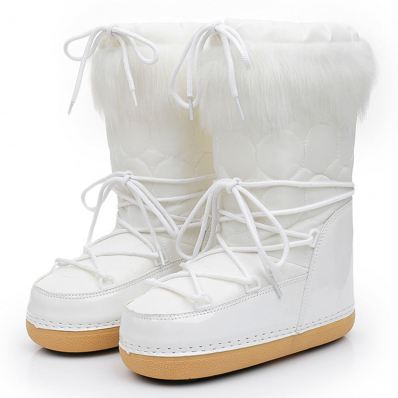 Women's Winter Fashion Space Furry Moon For Snow Boots