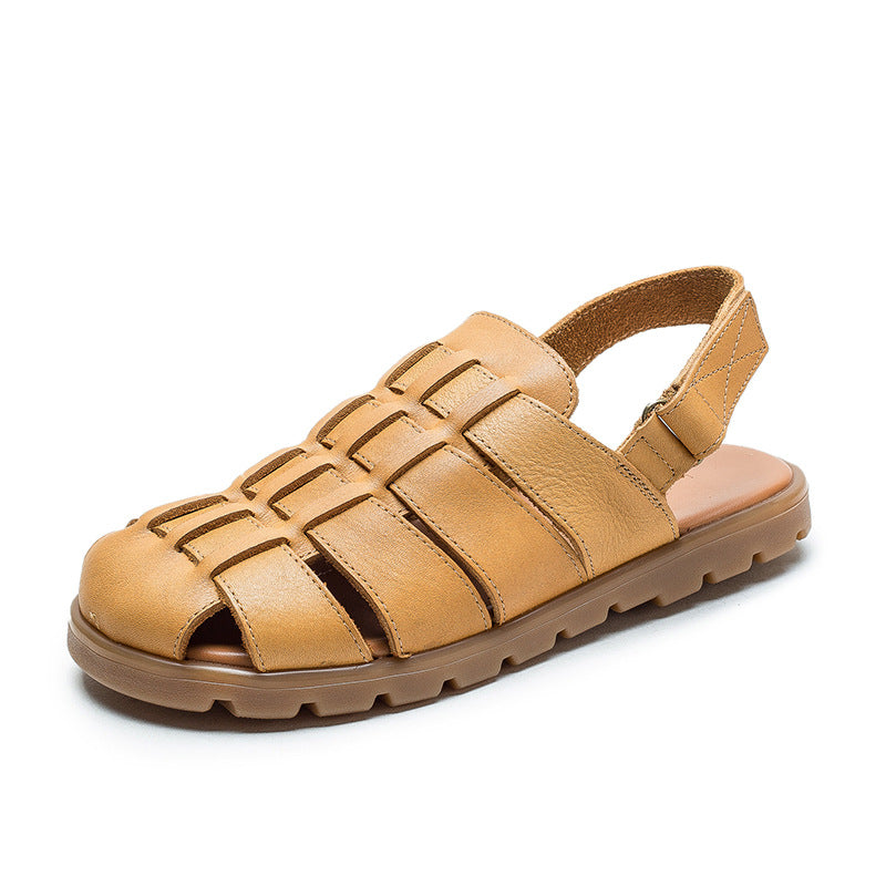 Women's Shu Breathable Woven Flat Hollow Comfortable Sandals