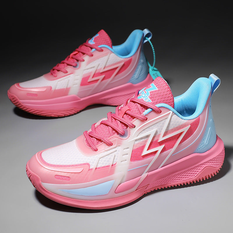 Women's & Men's For Korean Style Fashionable Mesh Breathable Basketball Luminous Shock Men's Sports Shoes