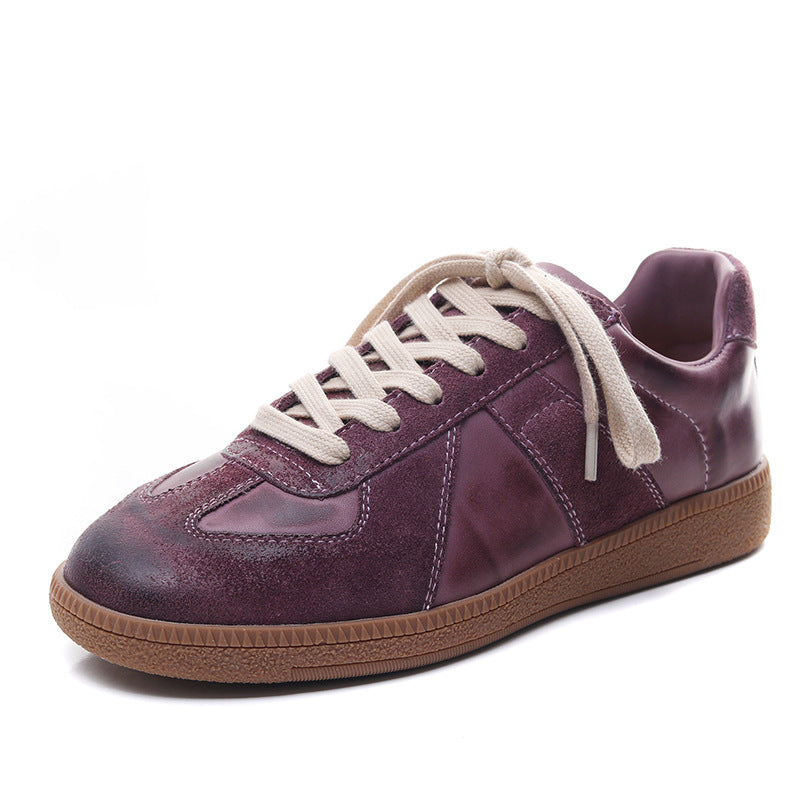 Women's First Layer Cowhide Spring German Training Women's Casual Shoes