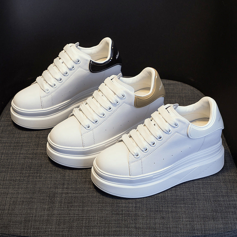 Women's Height Increasing Insole Mcqueen White Autumn Women's Casual Shoes