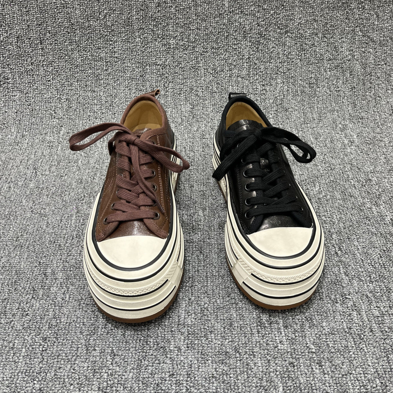 Women's Lace Up Increased Board European Goods Women's Sports Shoes