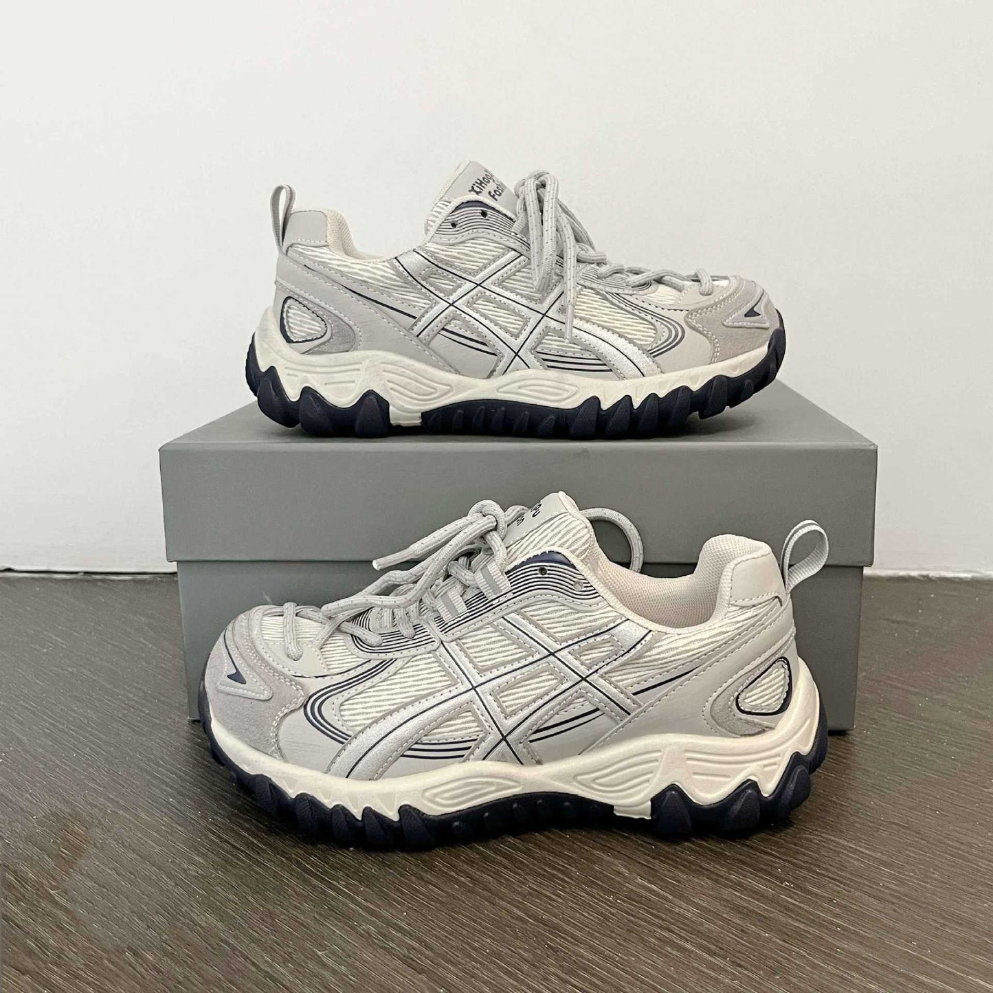 Women's Hiking Spring Korean Style Round Toe Lace Women's Casual Shoes