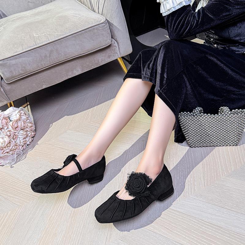 Women's Plus Size Retro Flower Fashion Evening Style Women's Shoes