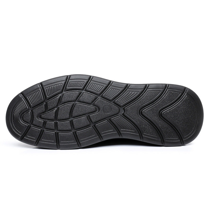 Men's Spring Sheepskin Genuine Dad Soft Bottom Men's Casual Leather Shoes