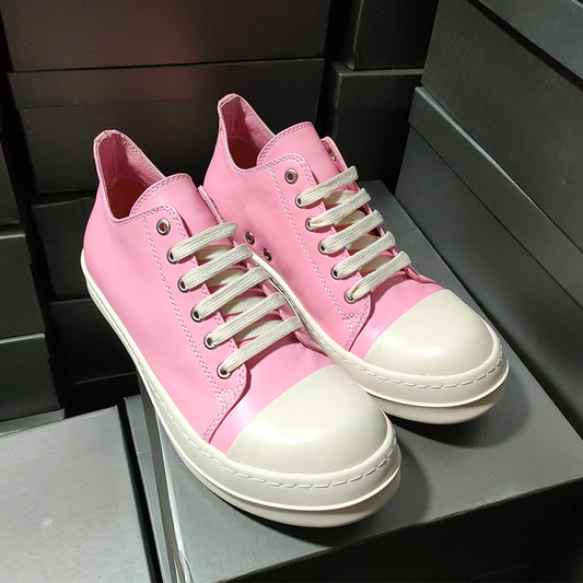 Summer Unisex Pink Sheepskin Leisure Sports Thick Casual Shoes