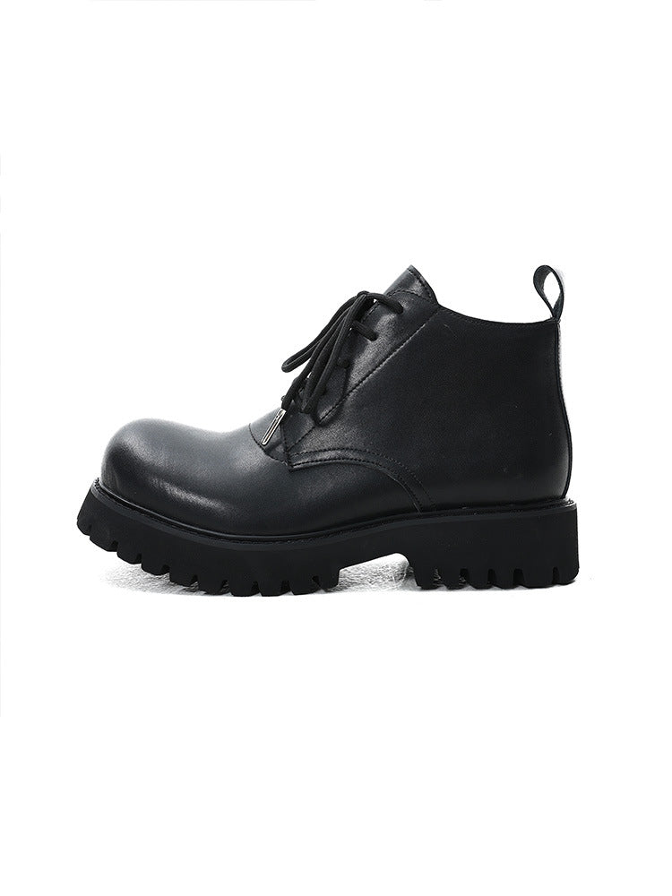 Women's & Men's Autumn Platform Martin Niche Tooling Motorcycle Boots