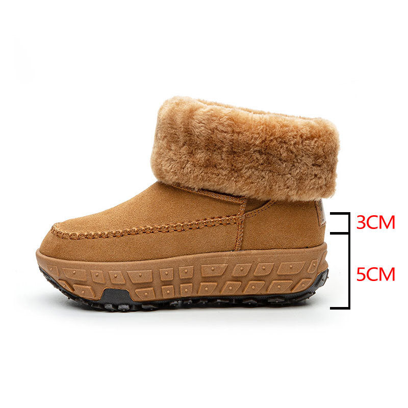 Women's Sole Genuine Elevator For Winter Portable Snow Boots